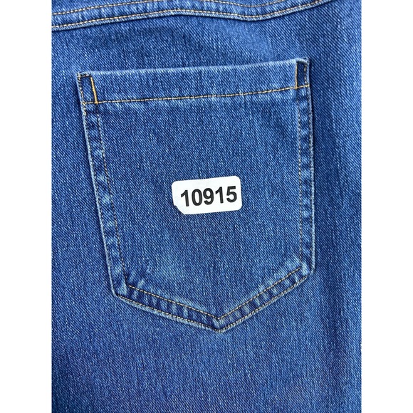 Womens Jeggings Pants Medium Blue Denim Stretch Pull On Elastic Waist Slim Fit - Picture 11 of 11